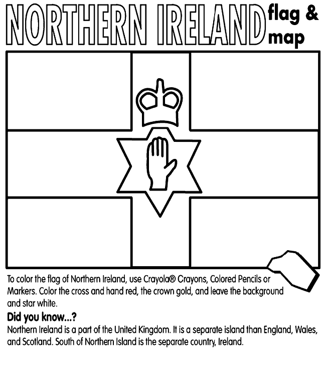 Northern Ireland coloring page
