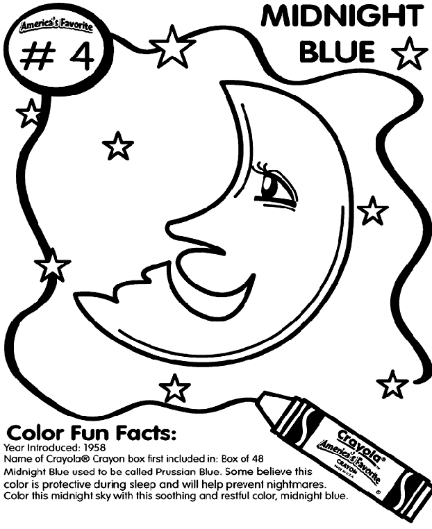 No.4 Midnight Blue coloring page