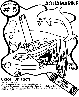 No.5 Aquamarine coloring page