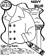 No.32 Navy Blue coloring page