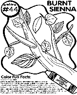 No.44 Burnt Sienna coloring page