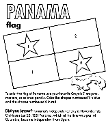 Panama coloring page