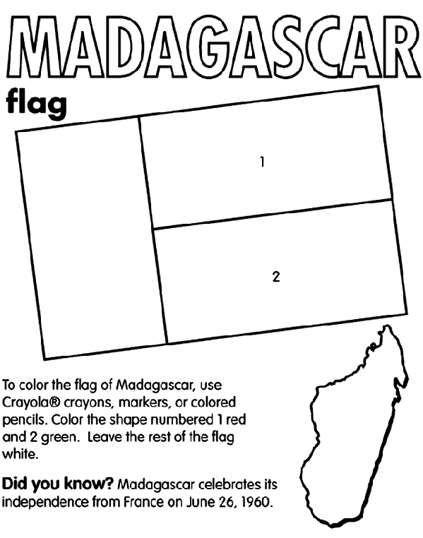 Madagascar coloring page