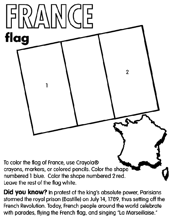France coloring page