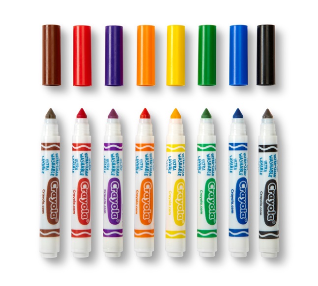 8 Ultra Clean Washable Broad Line Markers | crayola.co.uk