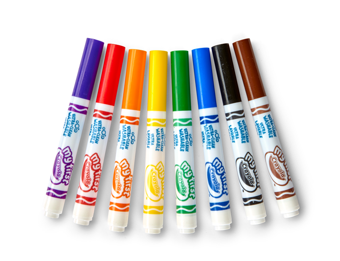 8 My First Ultra Clean Washable Round Nib Markers | crayola.co.uk