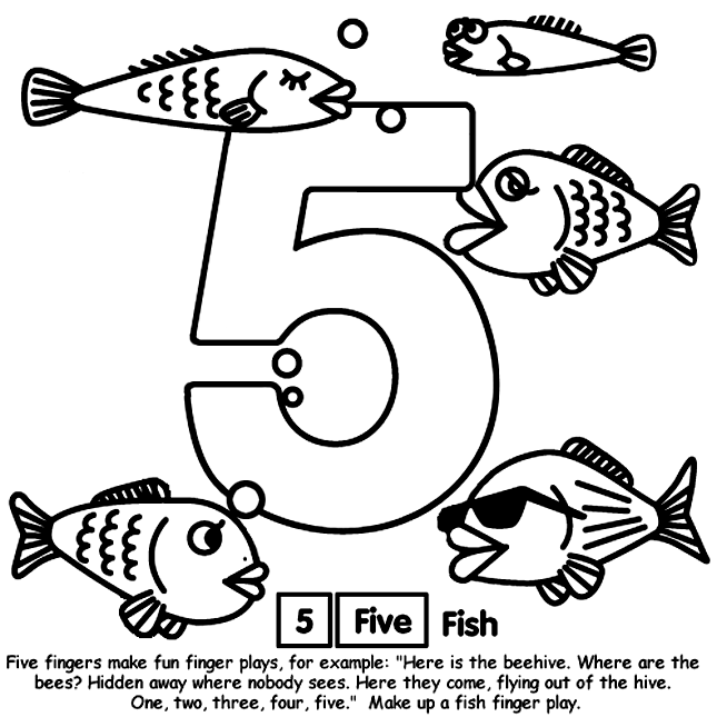 Number 5 Printable Coloring Pages Number 5 crayolacouk