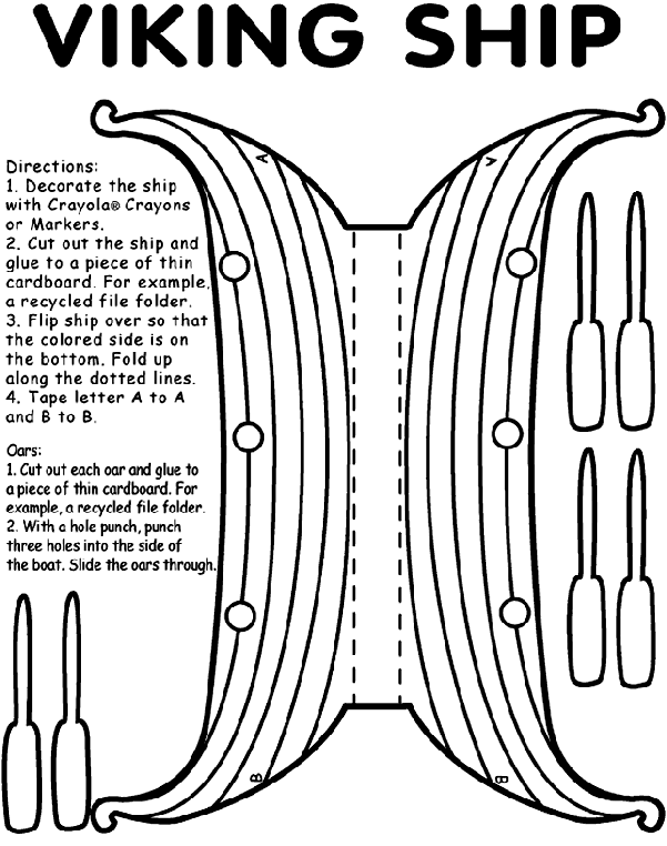 Viking Ship | crayola.co.uk