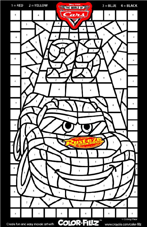 Disney Cars Mosaic | crayola.co.uk