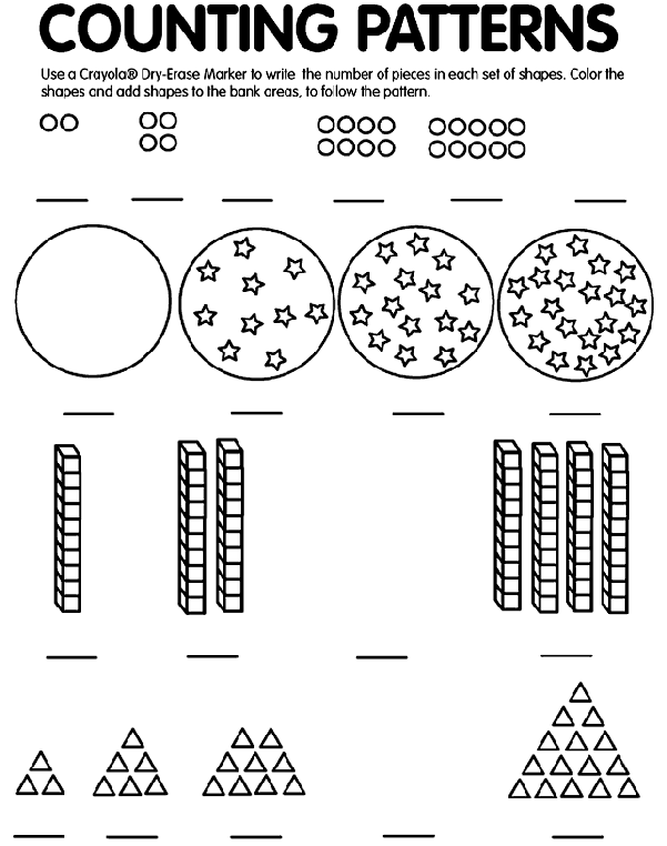 Counting Patterns | crayola.co.uk