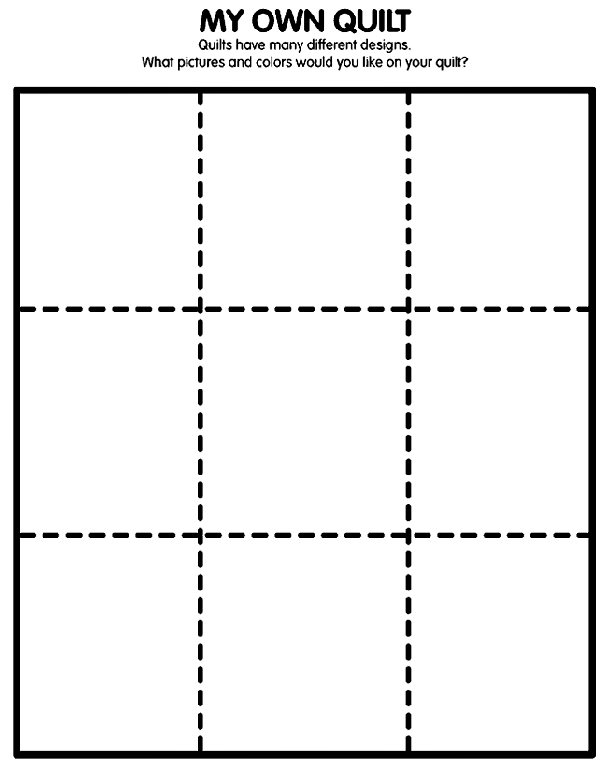 quilt coloring pages free - photo #44
