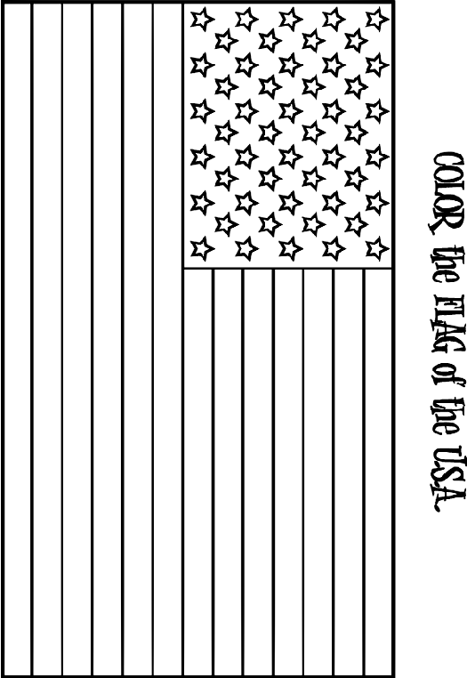 u s flag coloring pages - photo #7