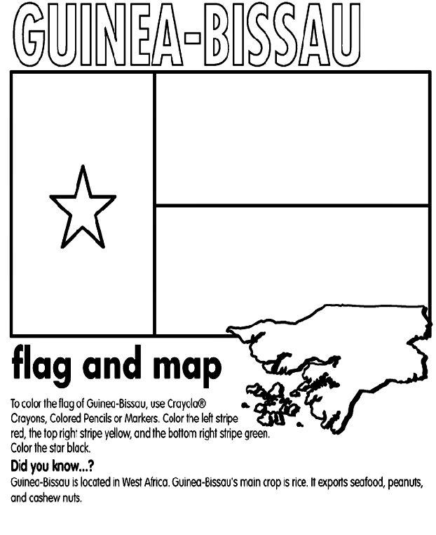 Guinea - Bissau coloring page