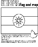 Ethiopia coloring page