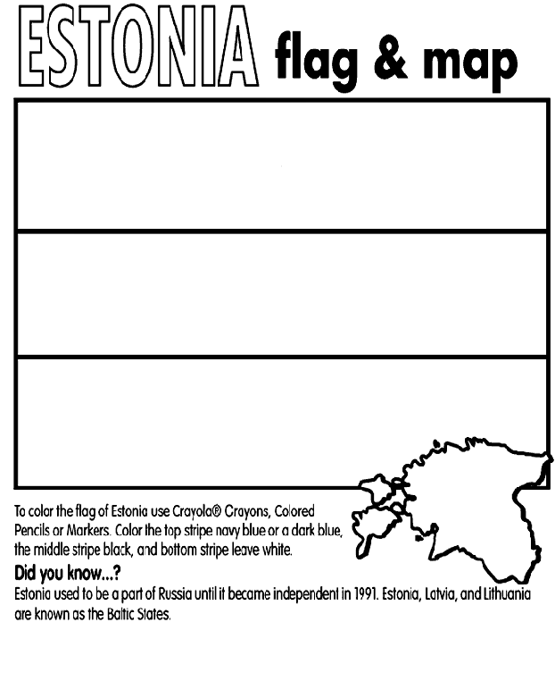 Estonia coloring page