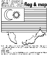Malaysia coloring page