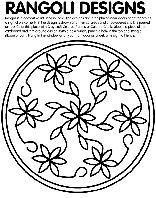 Rangoli Designs coloring page