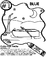 No.1 Blue coloring page