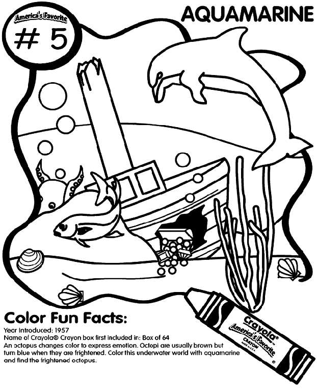 No.5 Aquamarine coloring page
