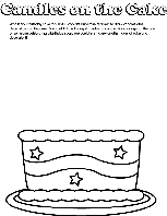 Birthday Cake coloring page