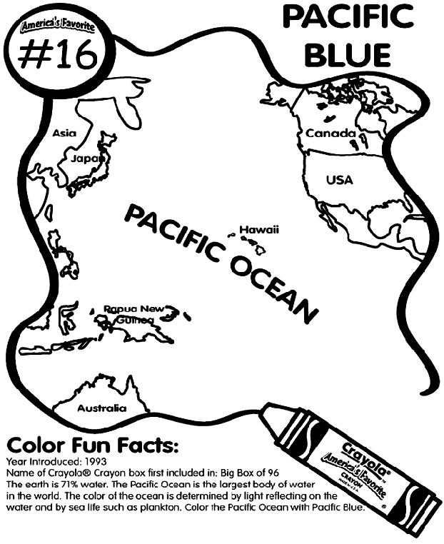 No.16 Pacific Blue coloring page