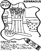 No.26 Asparagus coloring page