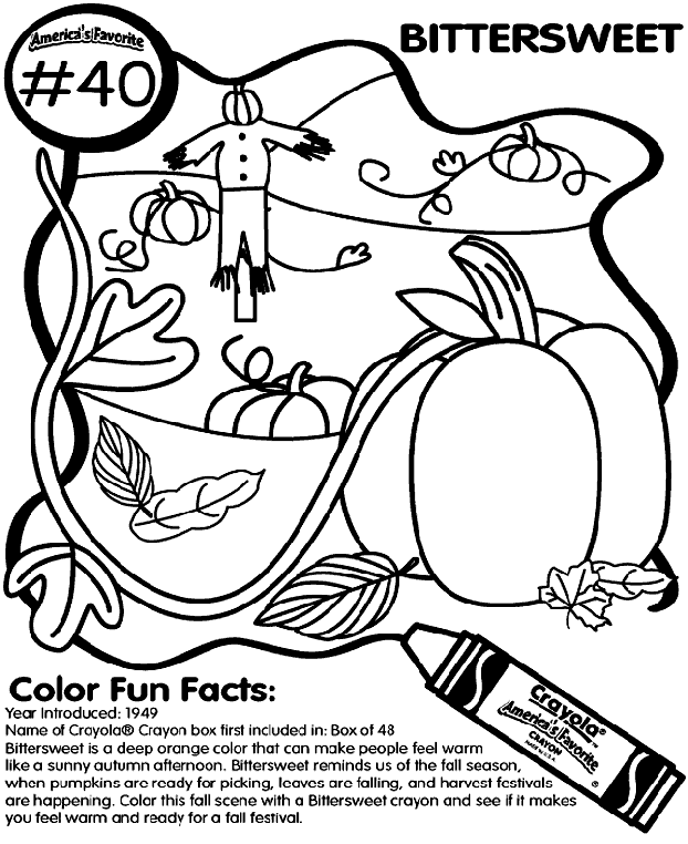 No.40 Bittersweet coloring page