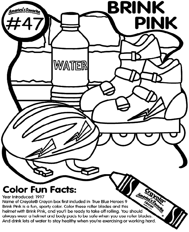 No.47 Brink Pink coloring page