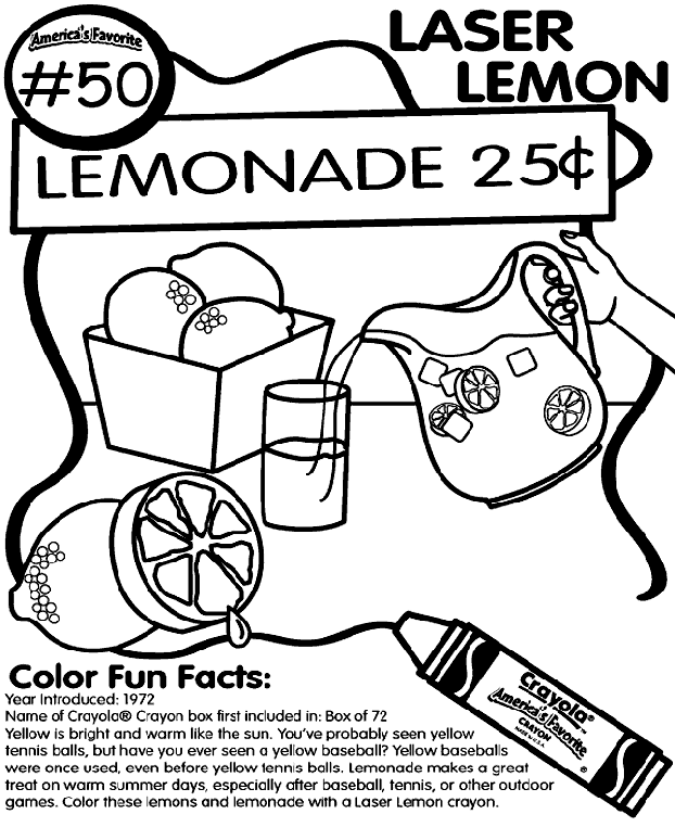 No.50 Laser Lemon coloring page