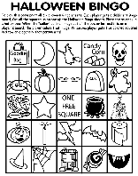 Halloween Bingo No.2 coloring page