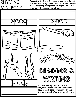 Rhyming Mini Book coloring page