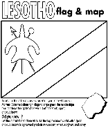 Lesotho coloring page