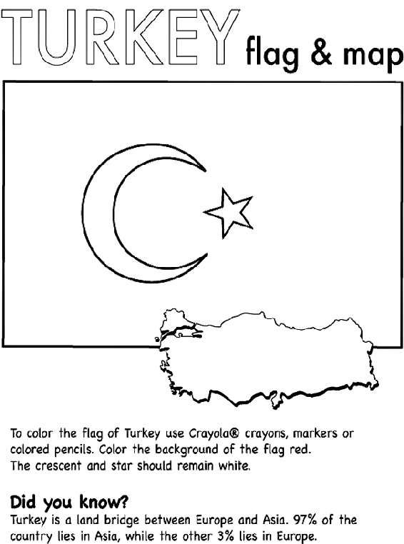 Turkey (Nation) coloring page