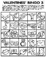 Valentine&#39;s Bingo 3 coloring page