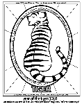Chinese New Year - Year of the Tiger coloring page