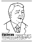 Canadian Prime Minister Mulroney coloring page
