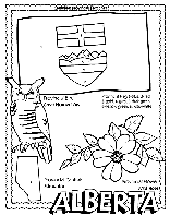 Canadian Province - Alberta coloring page