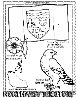 Canadian Territory - Northwest Territory coloring page