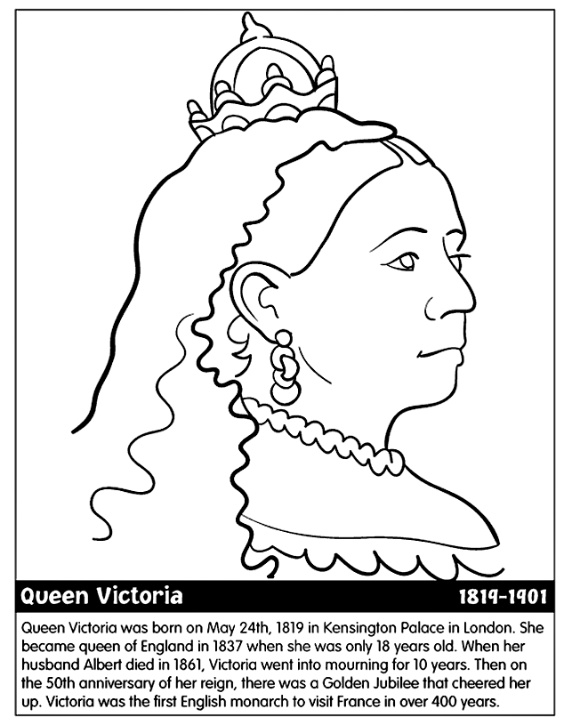 Queen Victoria coloring page - Download, Print or Color Online for Free