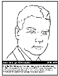 Canadian Prime Minister Diefenbaker coloring page