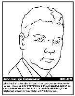Canadian Prime Minister Diefenbaker coloring page