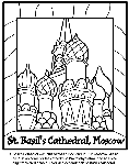 St. Basil's Cathedral, Moscow coloring page