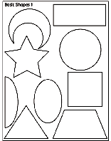 Basic Shapes 1 coloring page