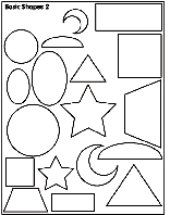 Basic Shapes 2 coloring page