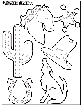Cowgirl Charm coloring page