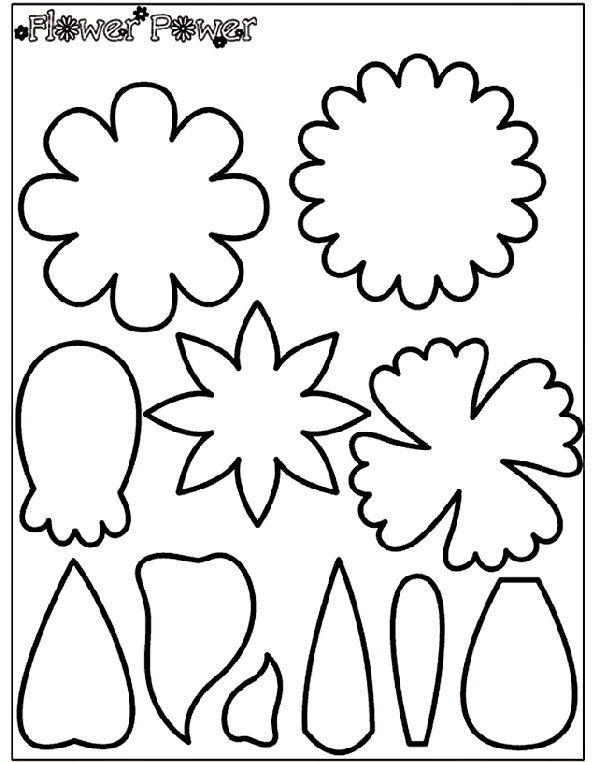 Flower Power 1 coloring page