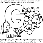 Alphabet G coloring page