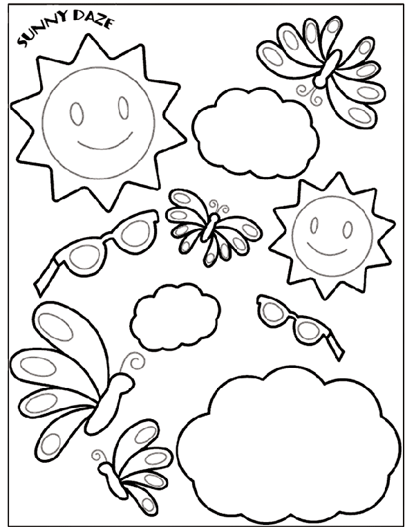 Sunny Daze 2 coloring page