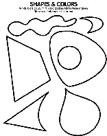 Shapes and Colors coloring page