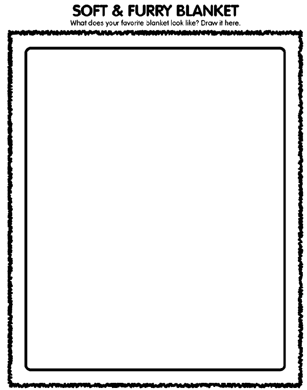 Soft and Furry Blanket coloring page